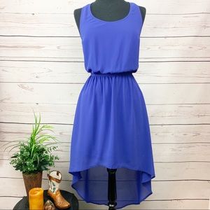 Arden B T-Back Uneven Hem Dress